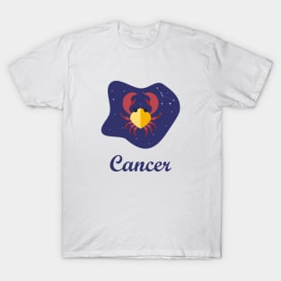 Cancer Zodiac Sign Constellation Sky T-Shirt